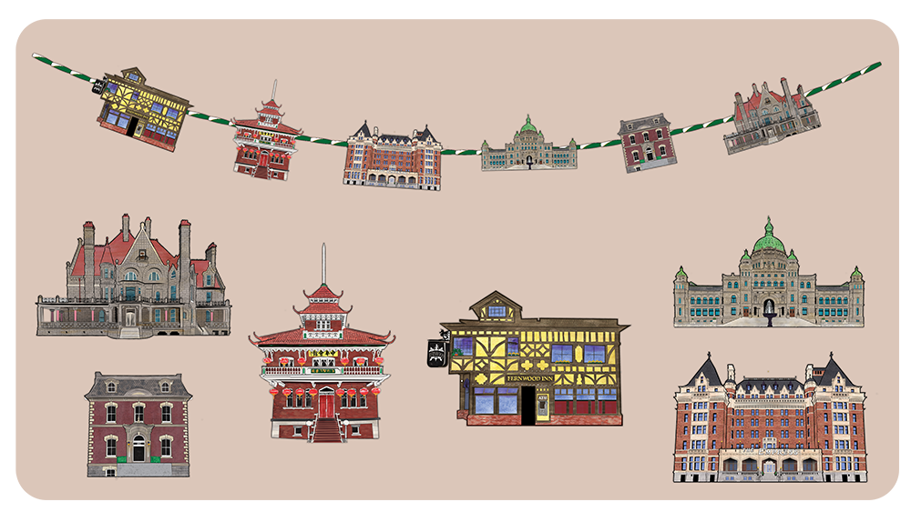Victoria Souvenir Paper Garland—Series 1